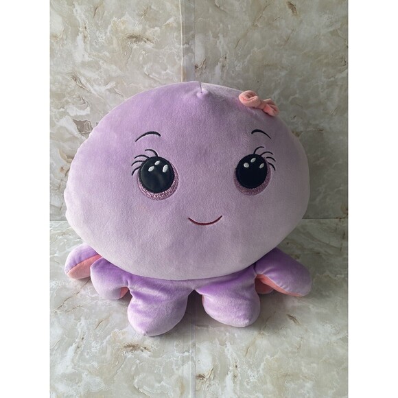 TY Beanie Squishies Squish-A-Boos Octavia the Octopus 12" Tall  x 13" Wide Plush - Picture 1 of 6